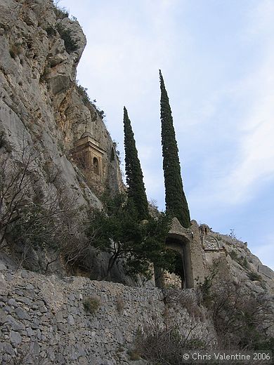 Church above Grotte di Toirano